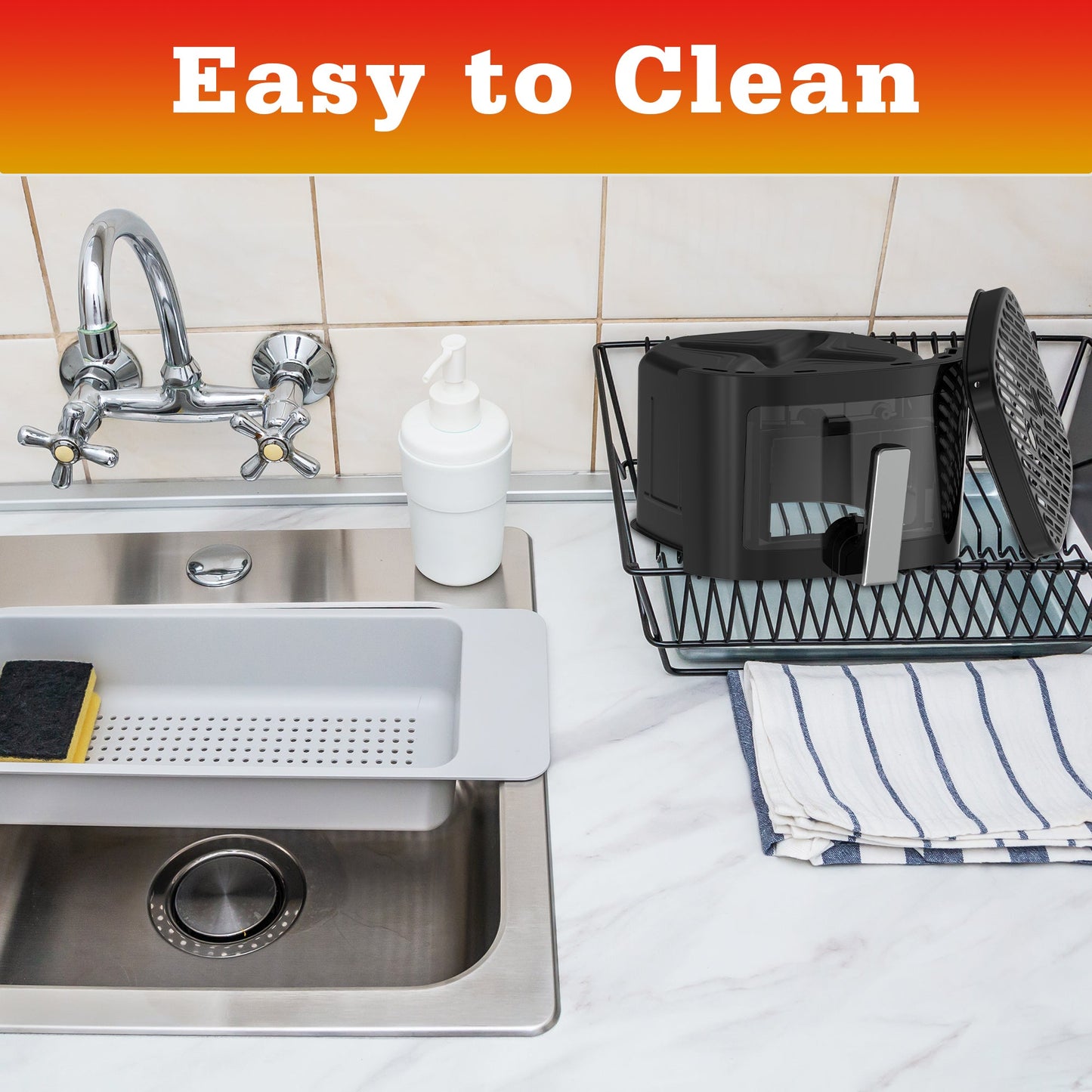 AUSPURE Air Fryer 7L Premium Digital with Cookbook, Nonstick Tray