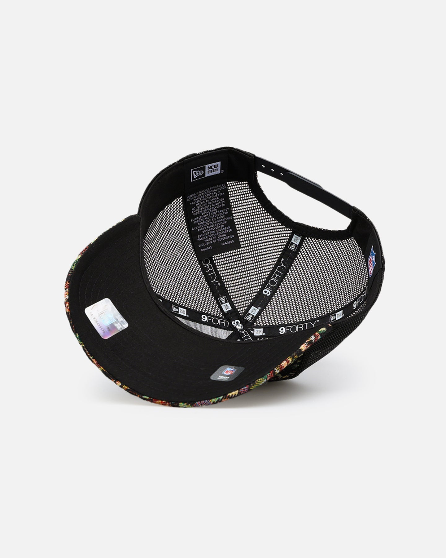 New Era San Francisco 49ers 'Black Floral Tapestry' 9FORTY A-Frame Trucker Snapback Tapestry - image 7