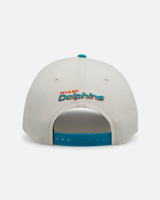 New Era Miami Dolphins 'Super Bowl Logos' 9FORTY A-Frame Snapback Chrome - image 2