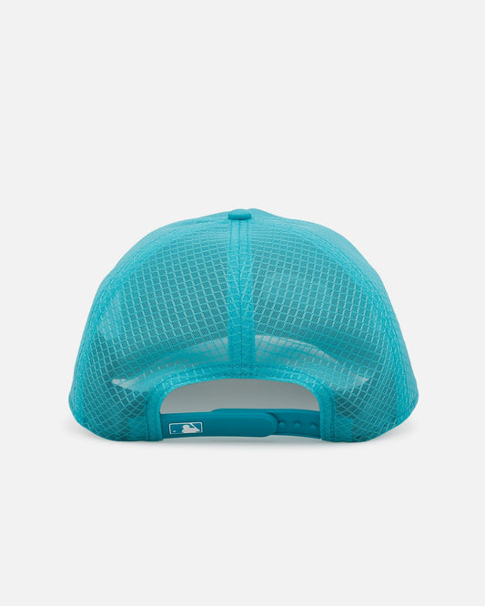 New Era Miami Marlins 'Batting Practice' 9FORTY A-Frame Trucker Snapback Official Team Color - image 2