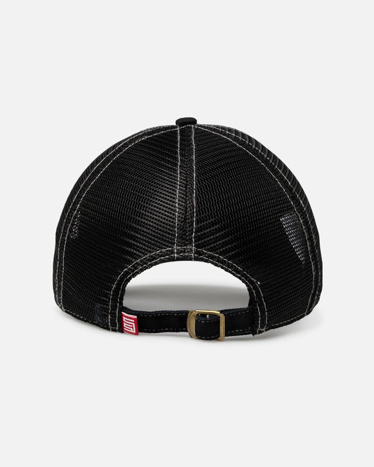 S Double Shop Relaxed Trucker Strapback Black