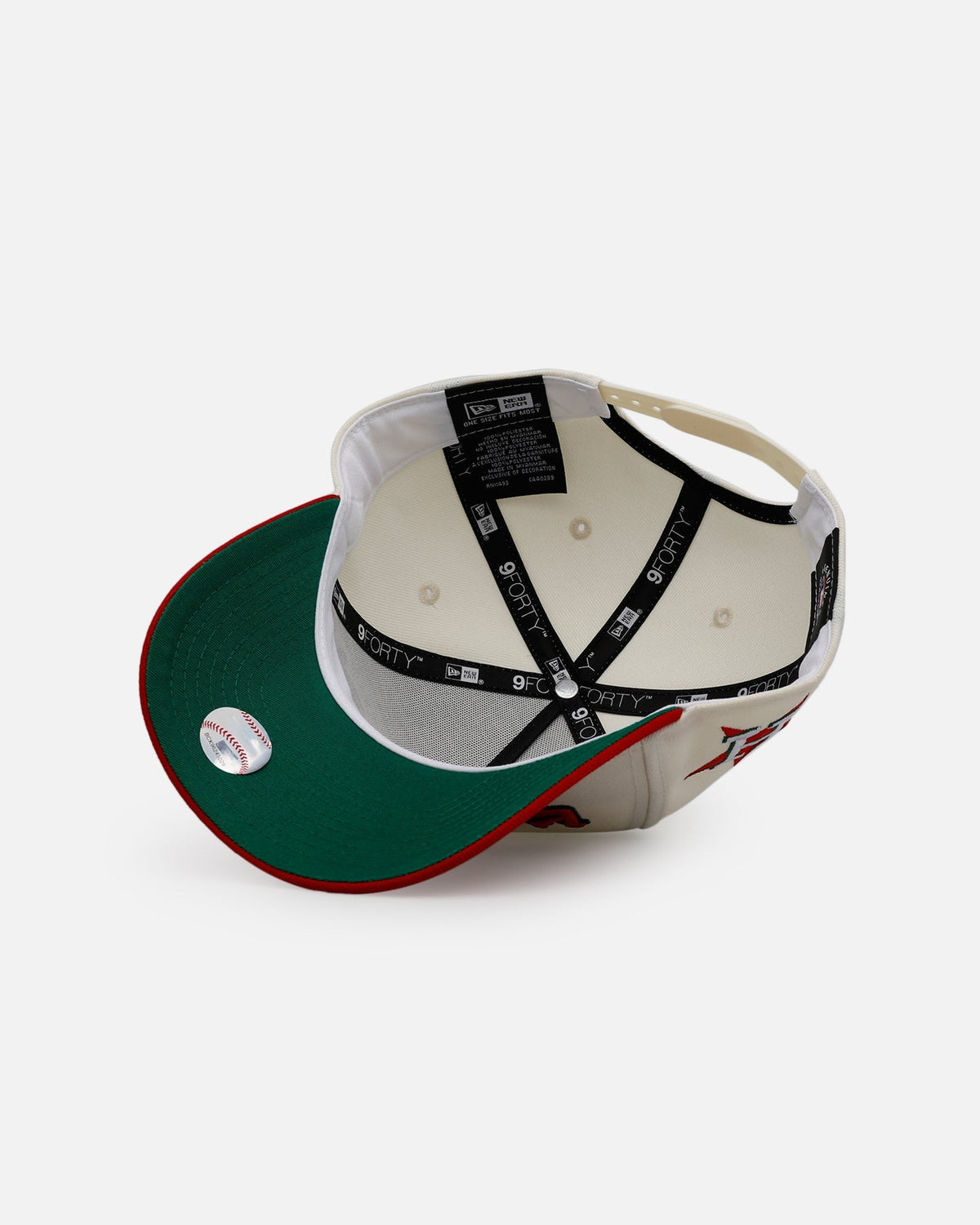 New Era Houston Astros 'Strawberry' 9FORTY A-Frame Snapback Chrome/Red - image 6