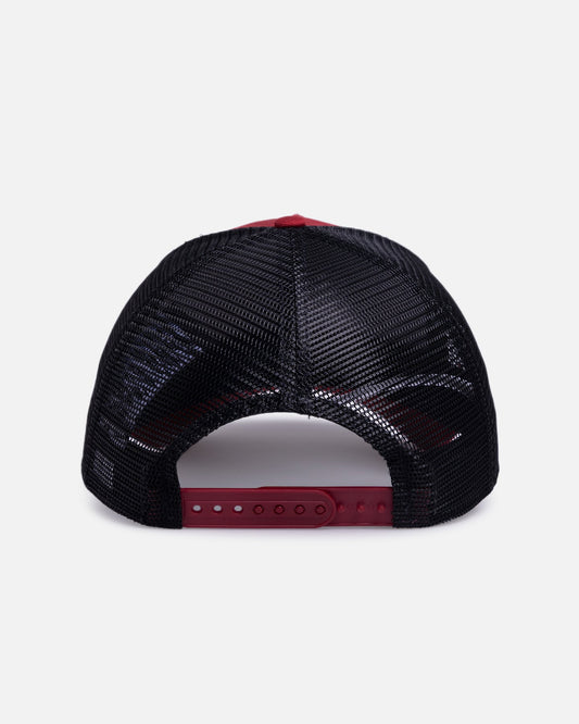 New Era AS Roma 'Tonal' 9FORTY A-Frame Trucker Snapback Dark Red - image 2
