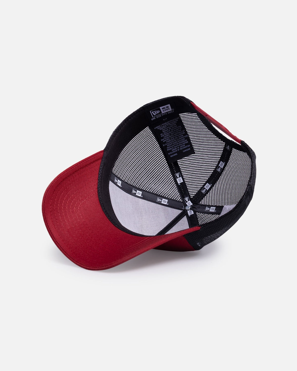 New Era AS Roma 'Tonal' 9FORTY A-Frame Trucker Snapback Dark Red - image 6