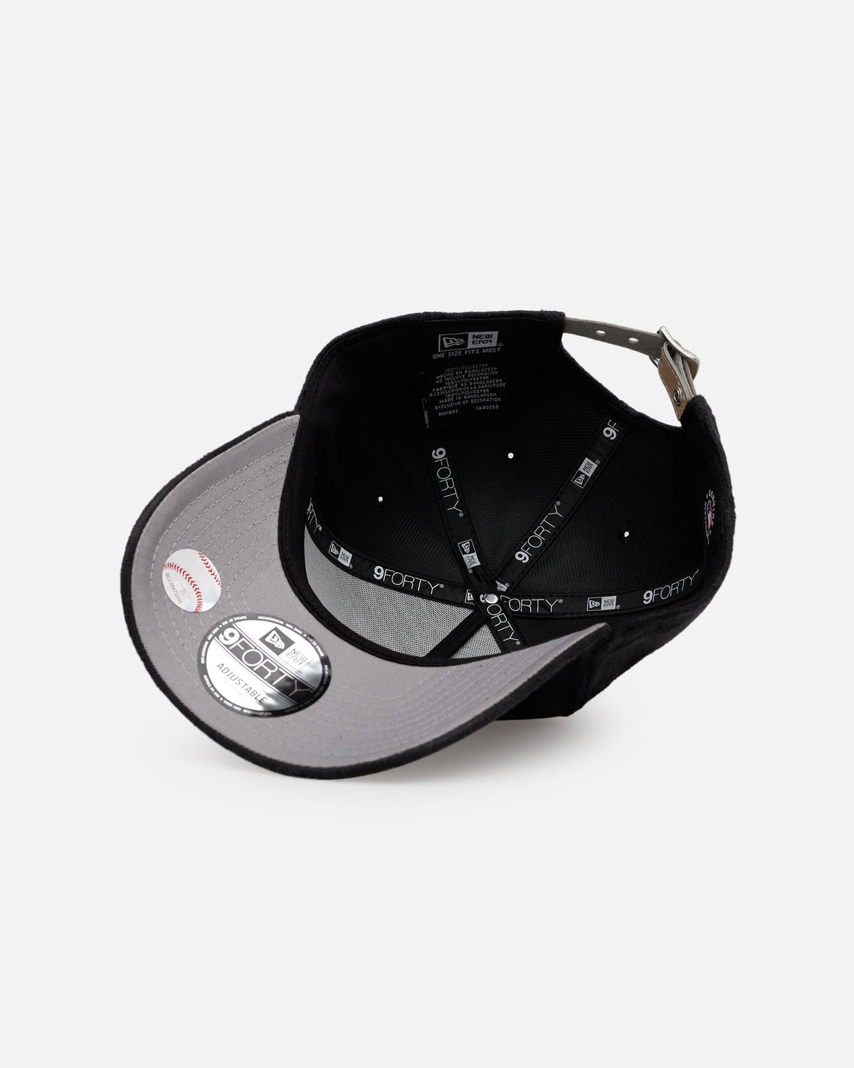 New Era New York Mets 'Suede' 9FORTY A-Frame Strapback Black/Tan - image 7