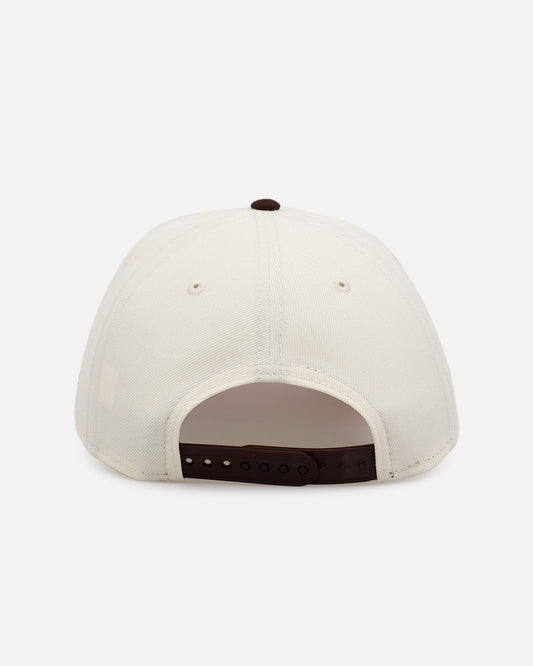New Era Atlanta Braves 'Pink Satin Pink Hearts Walnut' 9FORTY A-Frame Snapback Chrome/Walnut - image 2