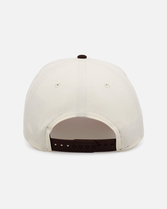New Era Los Angeles Dodgers 'Pink Satin Pink Hearts Walnut' 9FORTY A-Frame Snapback Chrome/Walnut