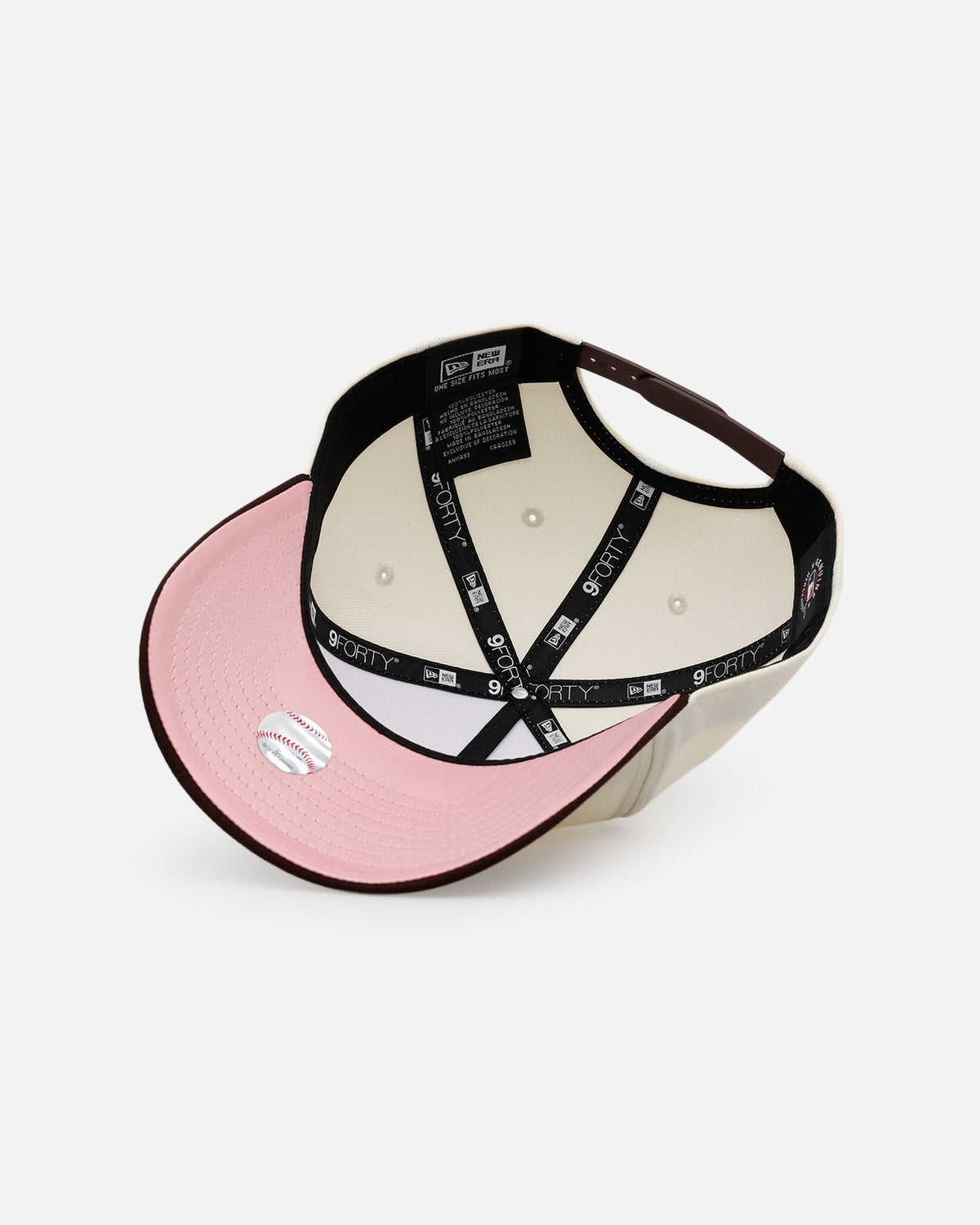 New Era Detroit Tigers 'Pink Satin Pink Hearts Walnut' 9FORTY A-Frame Snapback Chrome/Walnut - image 6