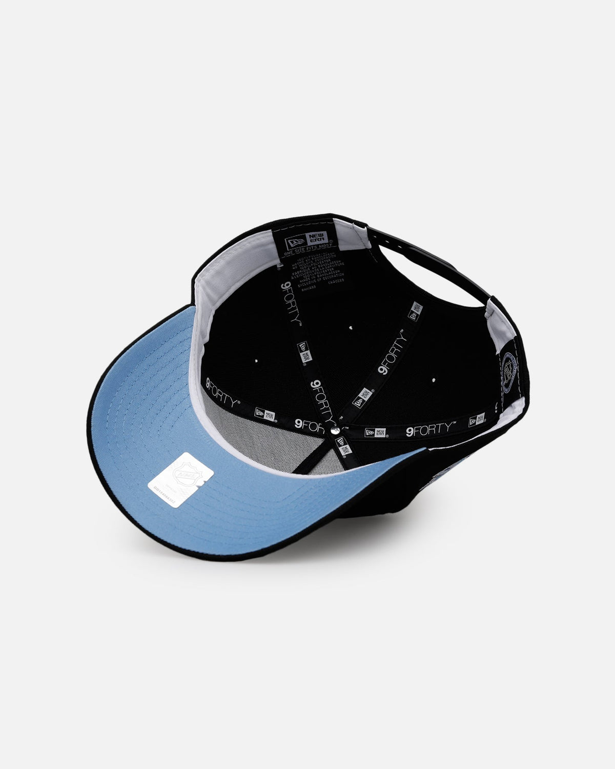 New Era Anaheim Ducks 'Black And Sky Blue' 9FORTY A-Frame Snapback Black/Sky Blue - image 6