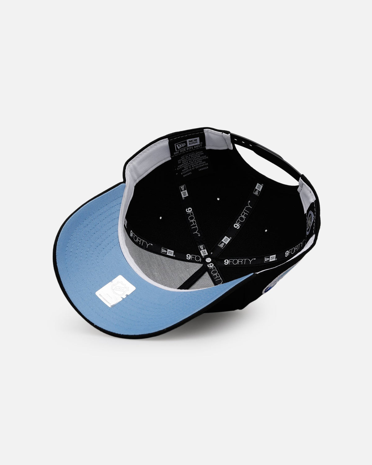 New Era Florida Panthers 'Black And Sky Blue' 9FORTY A-Frame Snapback Black/Sky Blue - image 6