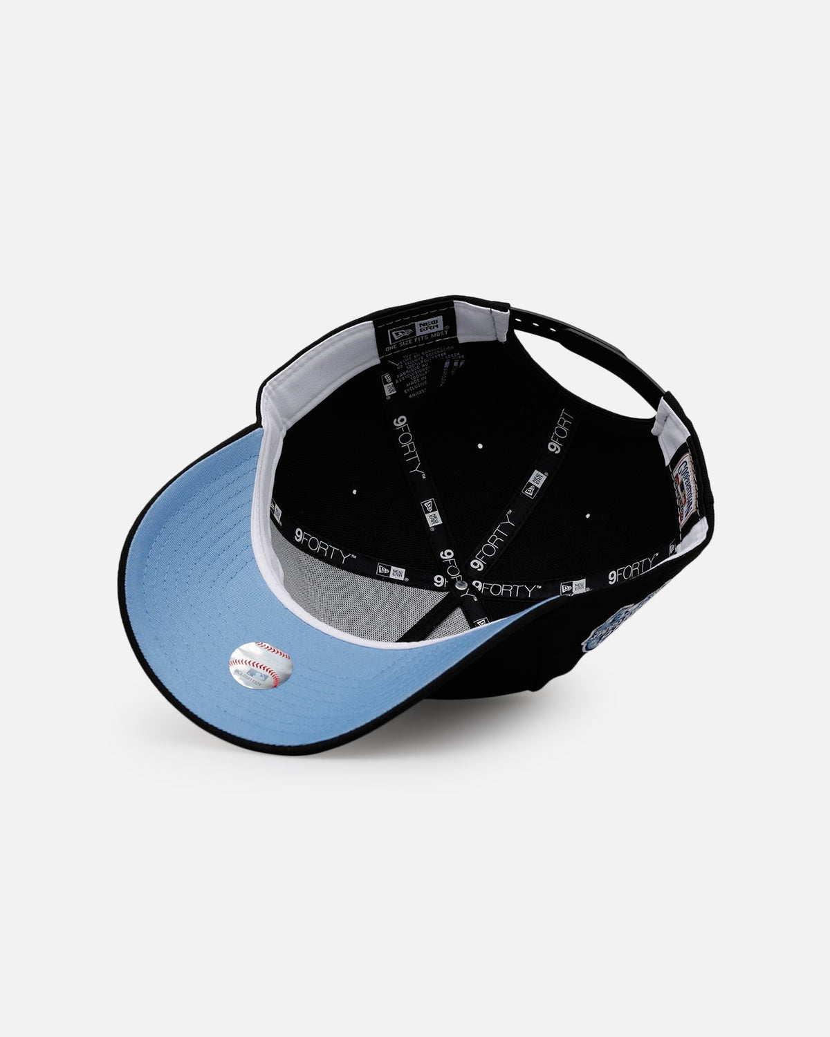 New Era Houston Astros 'Black And Sky Blue' 9FORTY A-Frame Snapback Black/Sky Blue - image 6