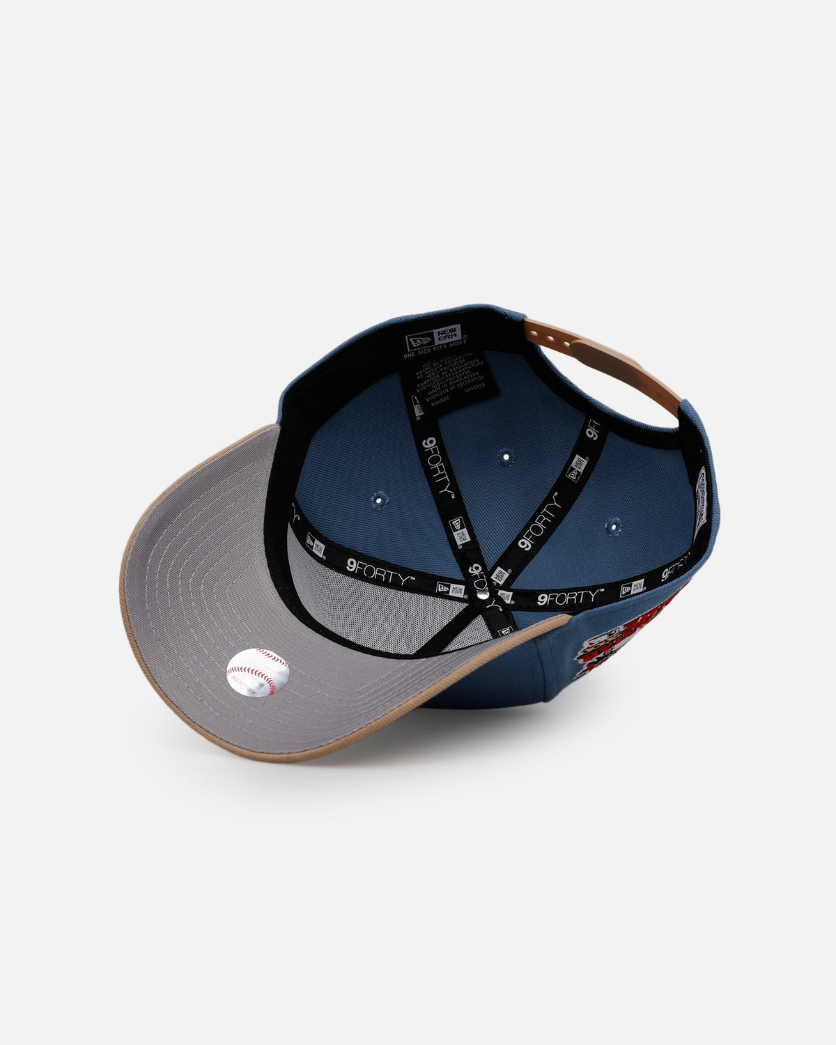 New Era Atlanta Braves 'Easy Breezy' 9FORTY A-Frame Snapback Blue/Tan - image 6