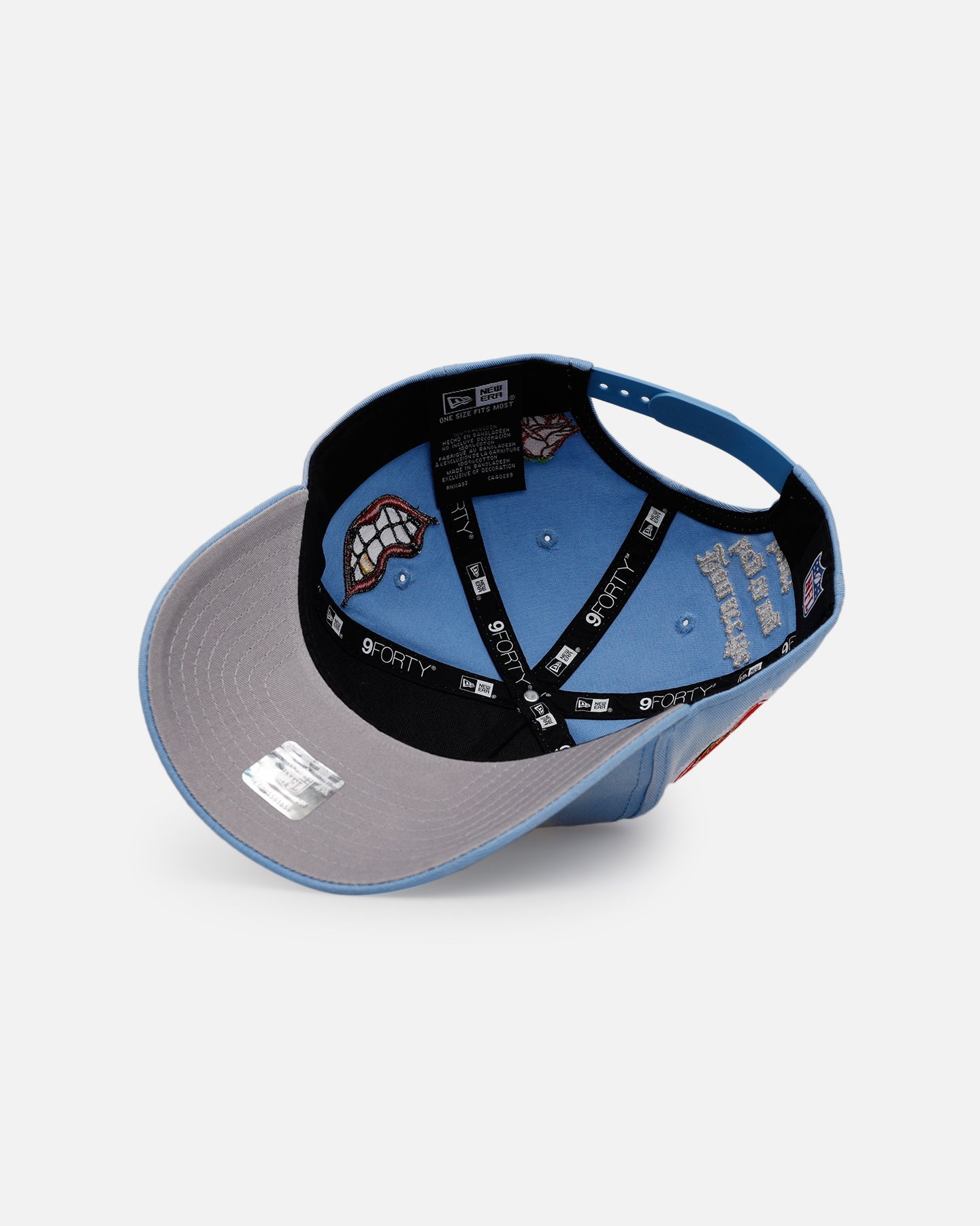New Era Detroit Lions 'Hopeless Romantic' 9FORTY A-Frame Snapback Sky Blue