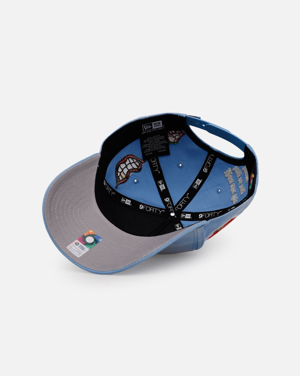 New Era Mexico National Baseball Team 'Hopeless Romantic' 9FORTY A-Frame Snapback Sky Blue - image 6