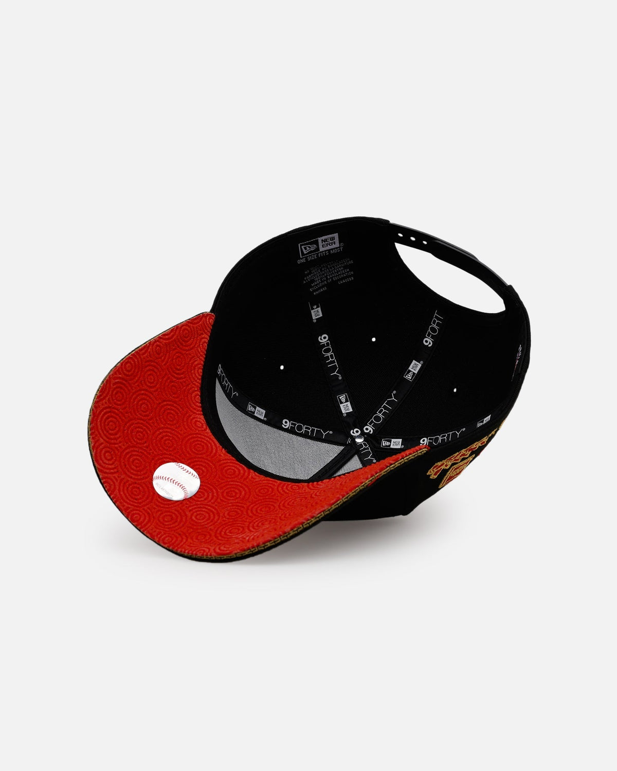 New Era Atlanta Braves 'Longevity' 9FORTY A-Frame Snapback Black/Red - image 6