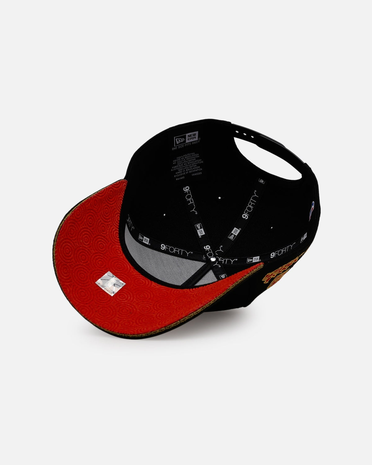 New Era Golden State Warriors 'Longevity' 9FORTY A-Frame Snapback Black/Red - image 6