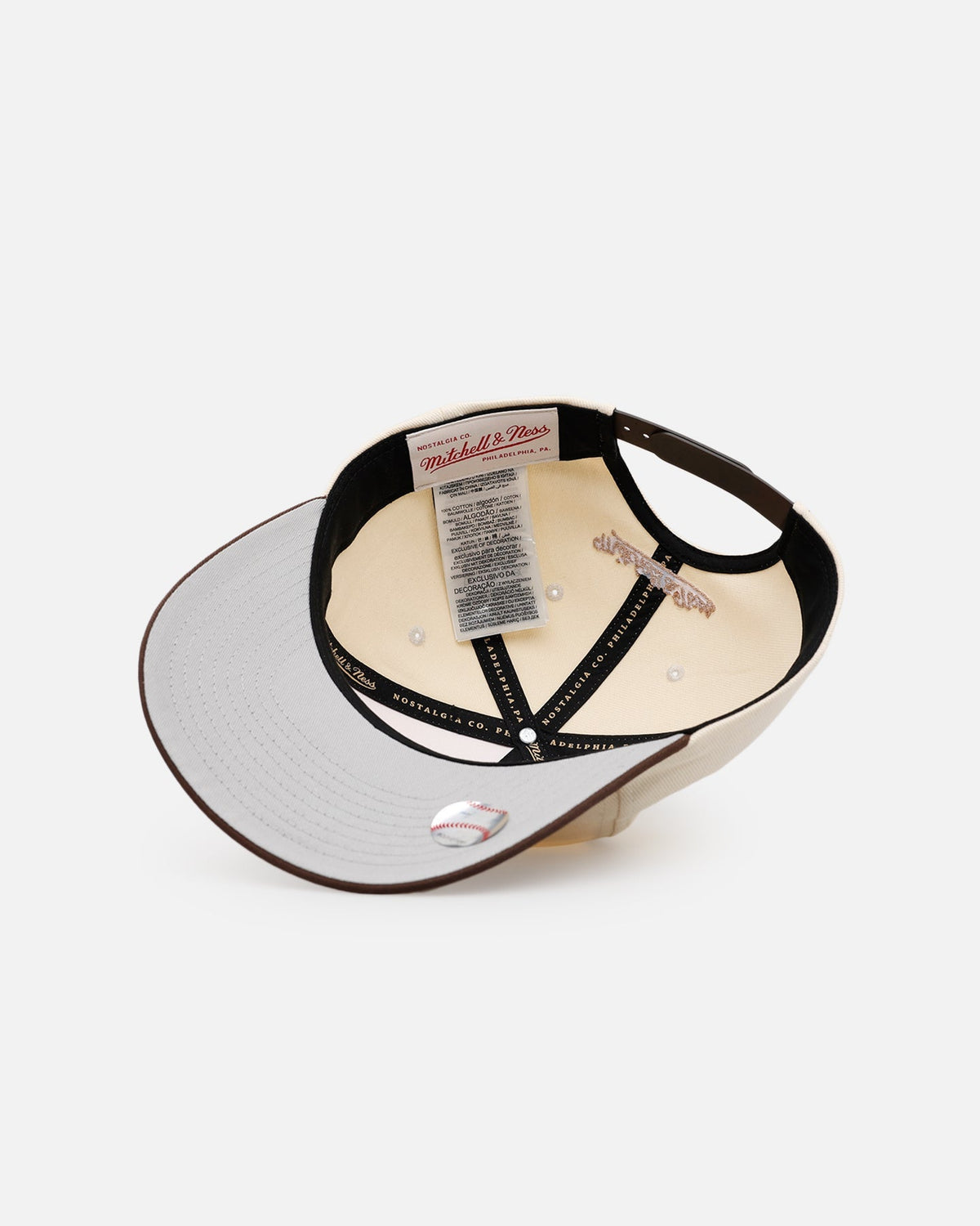 Mitchell & Ness New York Yankees 'Hand Stitch' Deadstock Snapback Brown