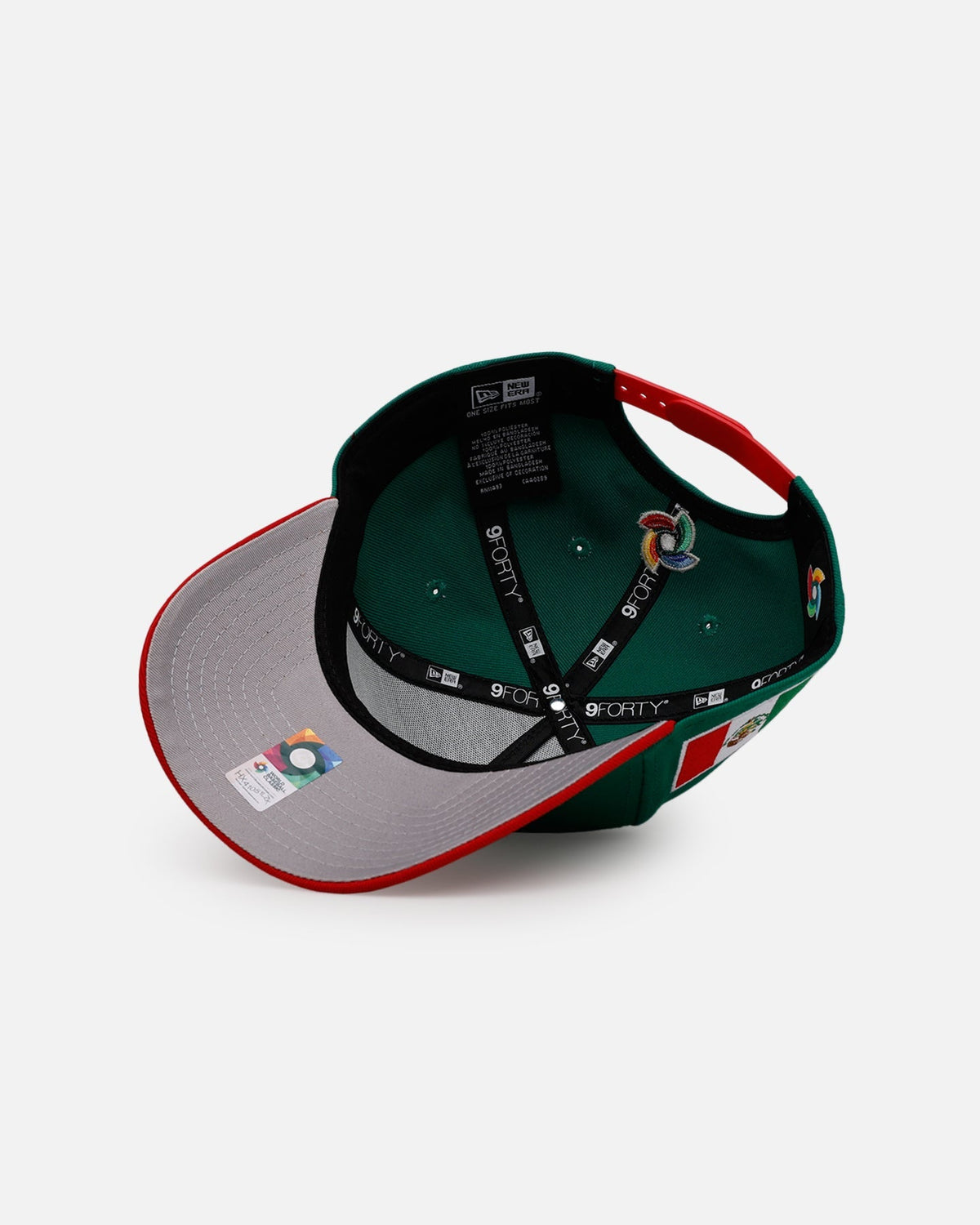 New Era Mexico 'World Baseball Classic' 9FORTY A-Frame Snapback Official Team Color - image 6