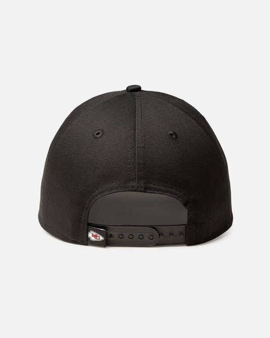 New Era Kansas City Chiefs 'Upside Down Logo' 9FORTY A-Frame Snapback Black/Official Team Color - image 2