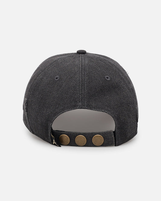 New Era Atlanta Braves 'Patent Leather' 9FORTY A-Frame Strapback Washed Black - image 2