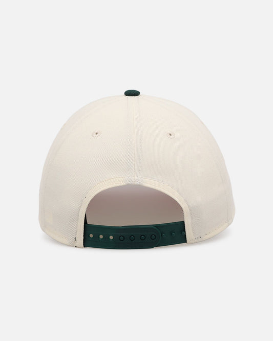 New Era Atlanta Braves 'Pink Satin Hearts Green' 9FORTY A-Frame Snapback Chrome/Dark Green - image 2