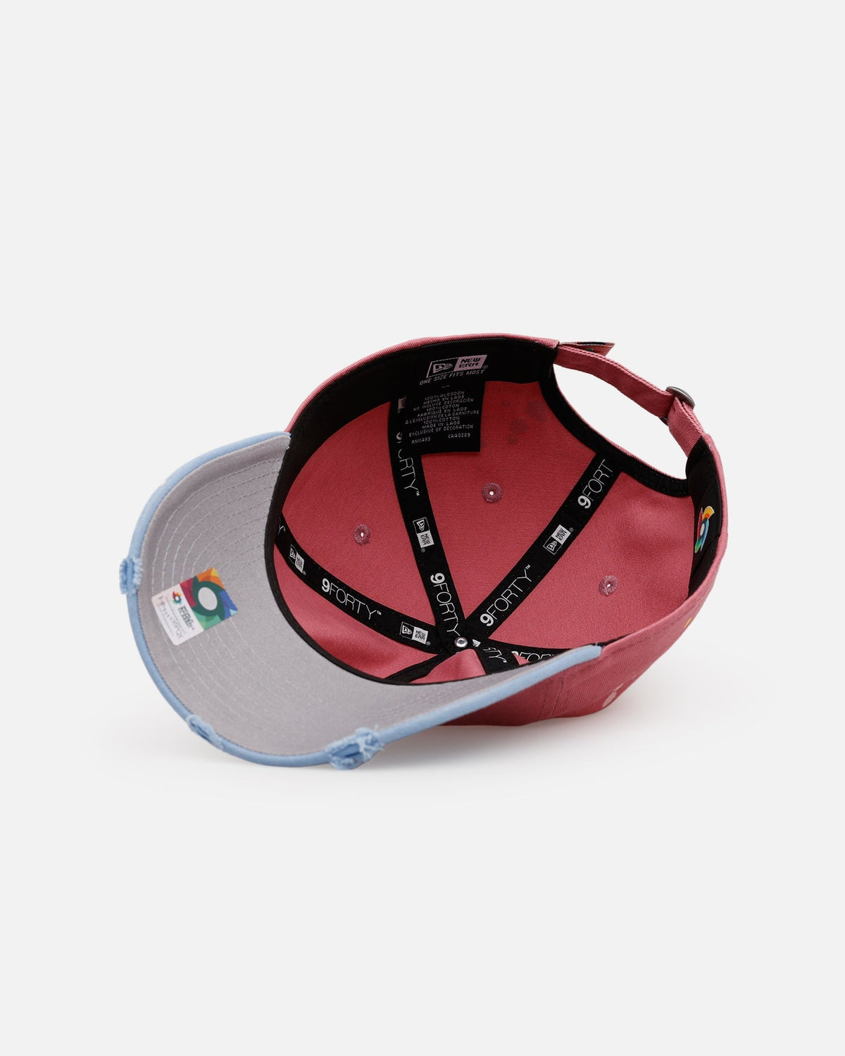 New Era Mexico National Baseball Team 'Seasoned' 9FORTY A-Frame Strapback Pink/Blue - image 6