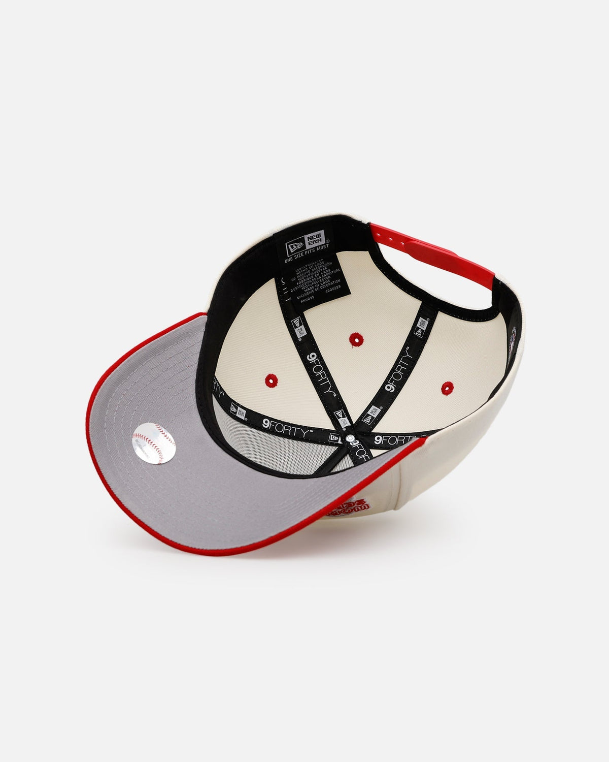 New Era Cincinnati Reds 'World Series Logo' 9FORTY A-Frame Snapback Chrome - image 6