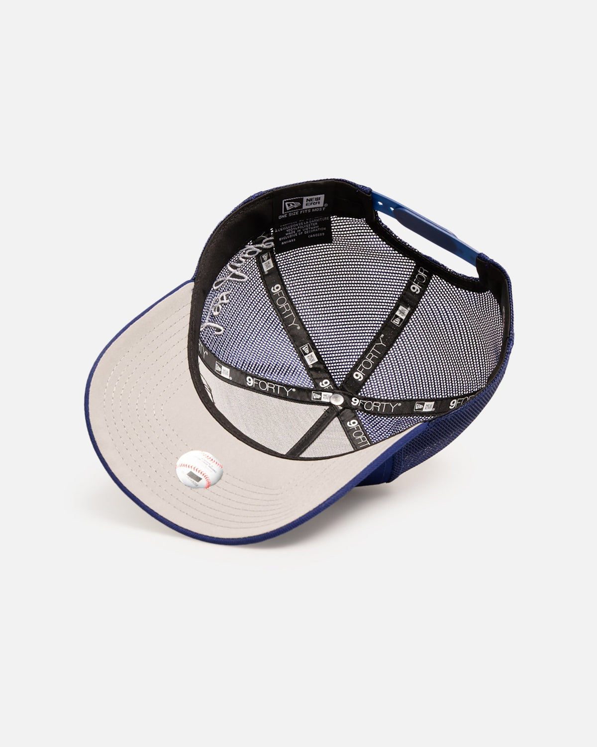 New Era Los Angeles Dodgers 9FORTY A-Frame Trucker Snapback Dark Blue - image 6