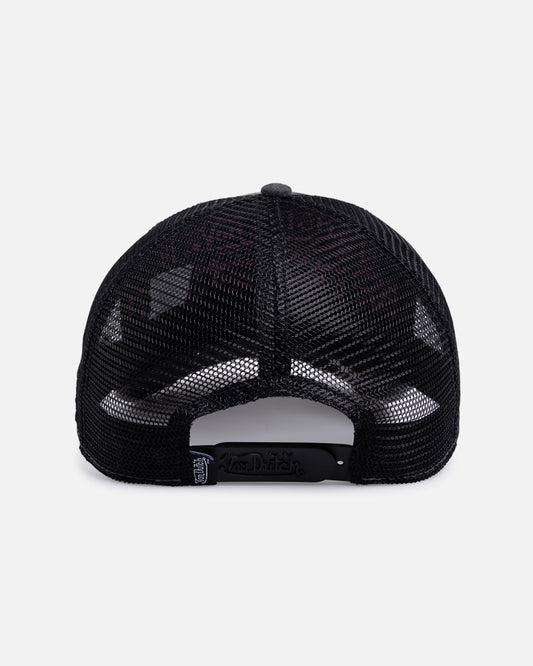 Von Dutch Distressed Trucker Snapback Black/Pink