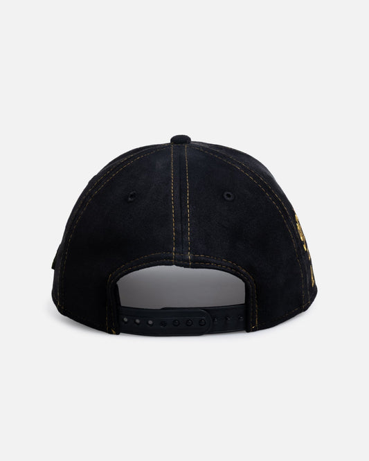 New Era Los Angeles Lakers 'Statement Suede 10 Year Anniversary' 9FORTY A-Frame Snapback Black Suede - image 2