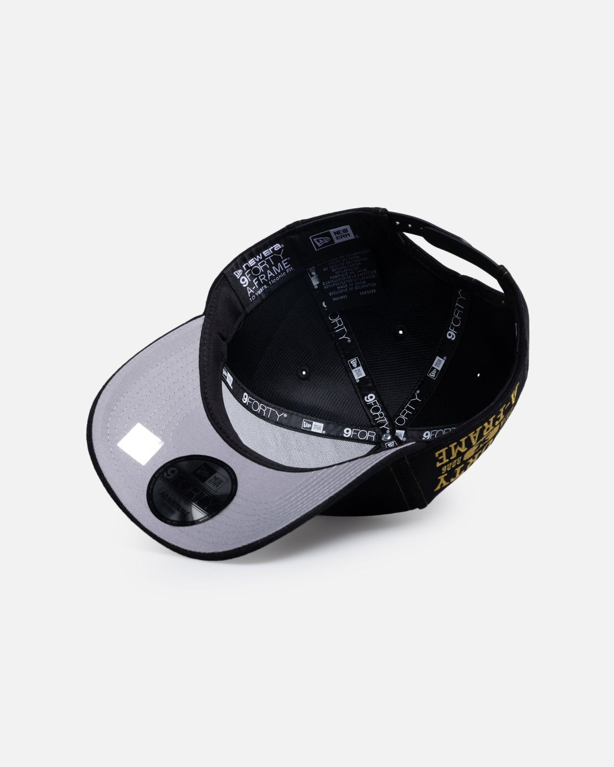 New Era Los Angeles Lakers 'Statement Suede 10 Year Anniversary' 9FORTY A-Frame Snapback Black Suede - image 6