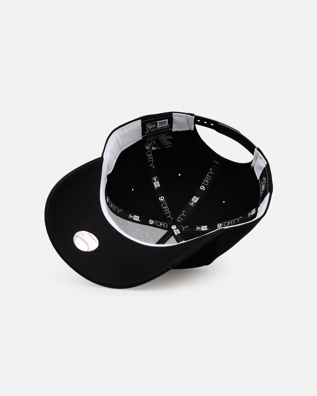 New Era Atlanta Braves 'Easy Black' 9FORTY A-Frame Snapback Black/Black - image 6
