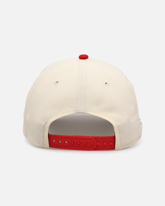 New Era Calgary Flames 'Team Color Visor' 9FORTY A-Frame Snapback Chrome/Official Team Color