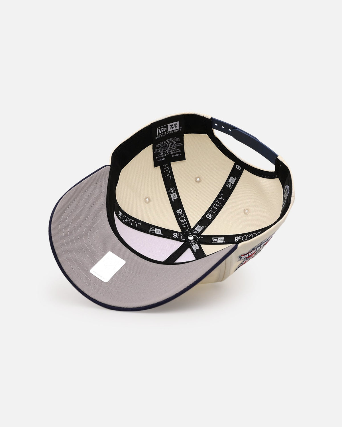 New Era Columbus Blue Jackets 'Team Color Visor' 9FORTY A-Frame Snapback Chrome/Official Team Color - image 6