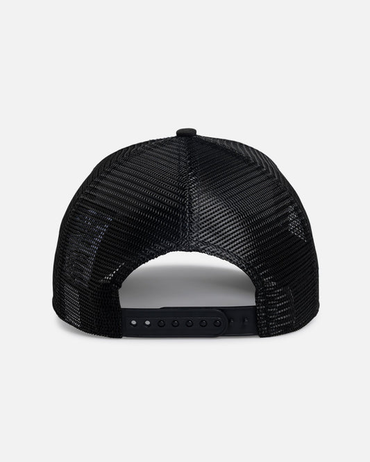 New Era New York Yankees 'Rose Visor' 9FORTY A-Frame Trucker Snapback Black/Rose