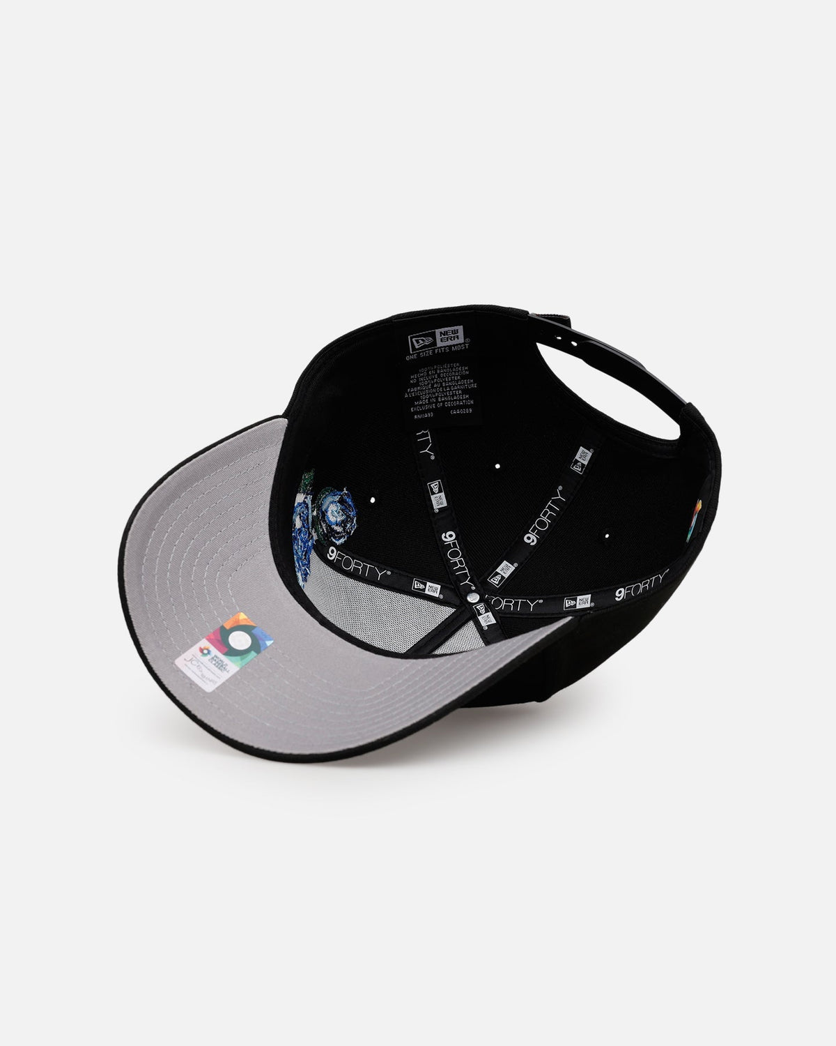 New Era Mexico National Baseball Team 'Blue Rose' 9FORTY A-Frame Snapback Black/Blue - image 6