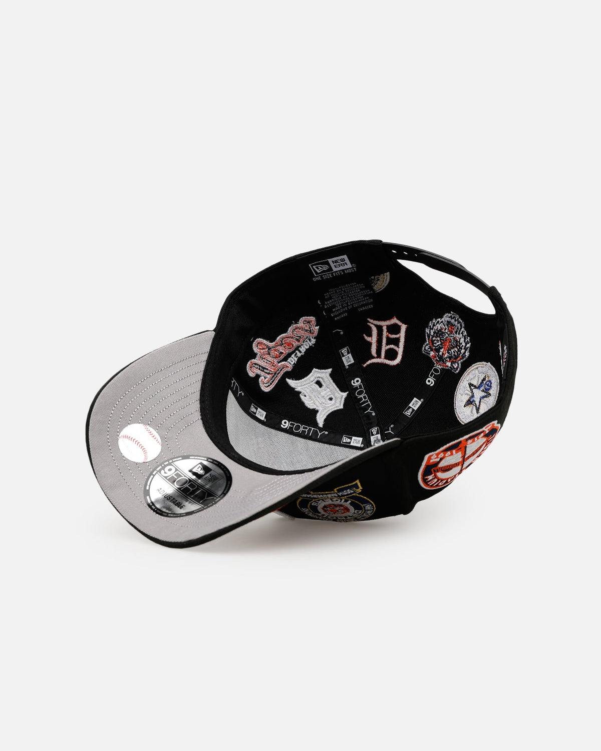 New Era Detroit Tigers 'All Over Embroidery' 9FORTY A-Frame Snapback Black - image 6