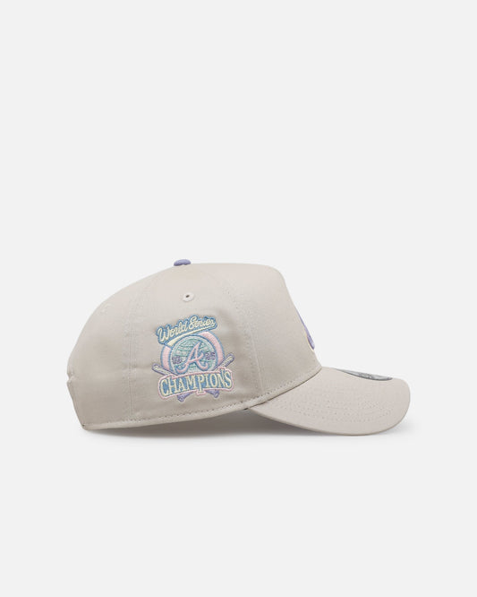 New Era Atlanta Braves 'Pastel 2.0' 9FORTY A-Frame Snapback Stone - image 2