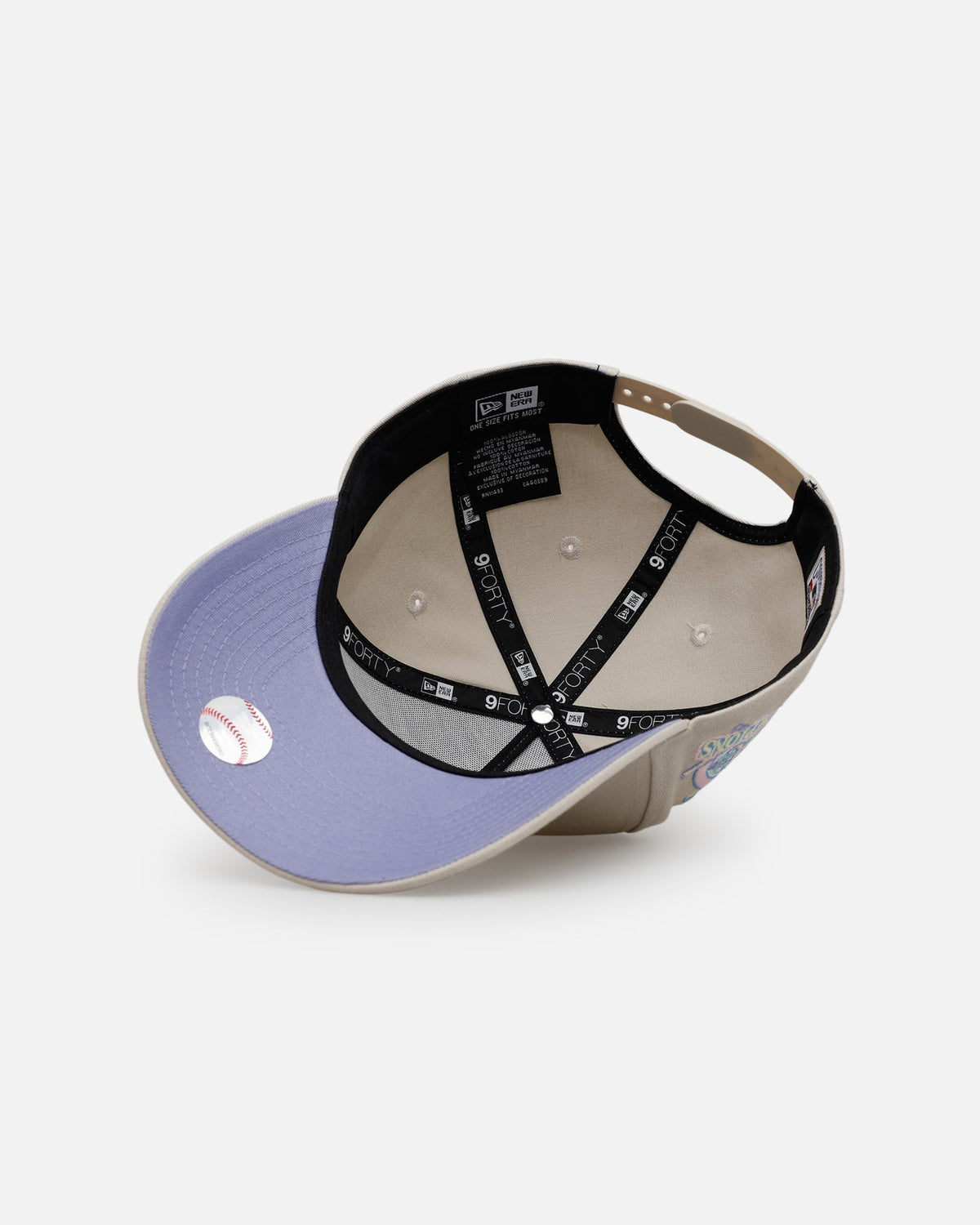 New Era Atlanta Braves 'Pastel 2.0' 9FORTY A-Frame Snapback Stone - image 5