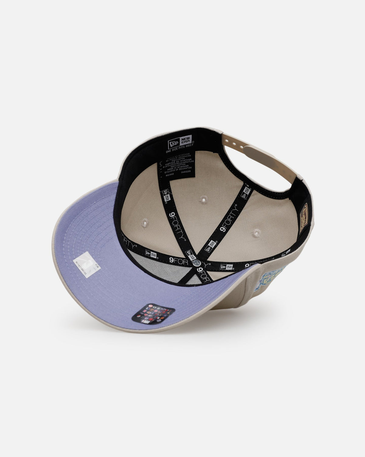New Era Los Angeles Lakers 'Pastel 2.0' 9FORTY A-Frame Snapback Stone - image 6