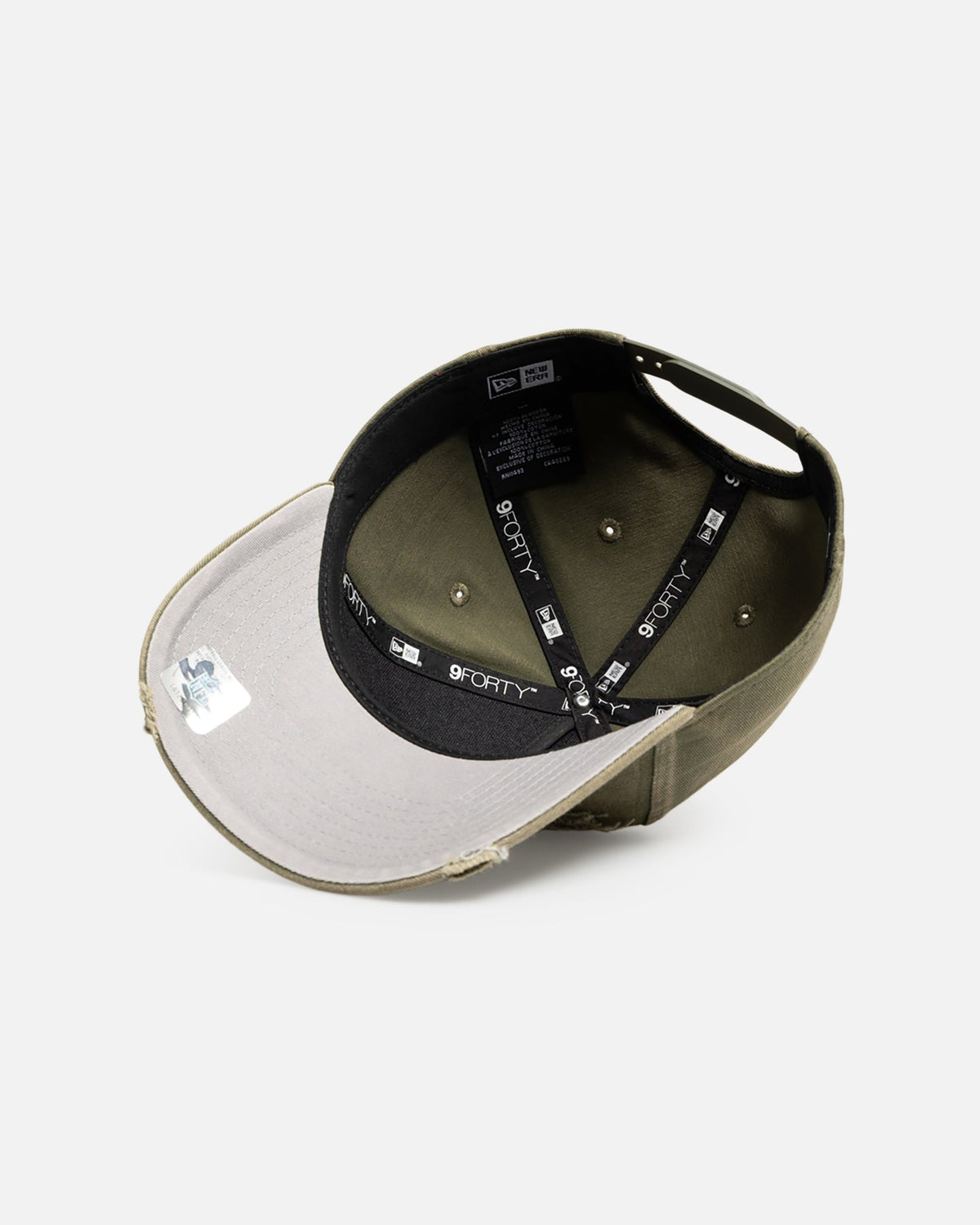 New Era Las Vegas Raiders 'Distressed Olive' 9FORTY A-Frame Snapback Olive
