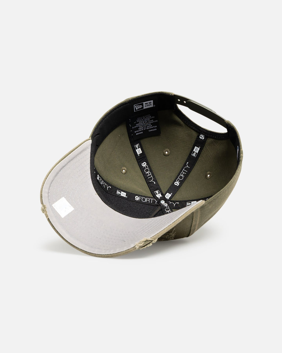 New Era Los Angeles Lakers 'Distressed Olive' 9FORTY A-Frame Snapback Olive - image 6