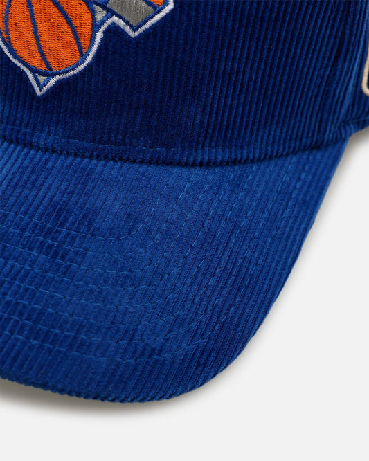 Mitchell & Ness New York Knicks 'Vintage Cord' Pro Pinch Snapback Blue