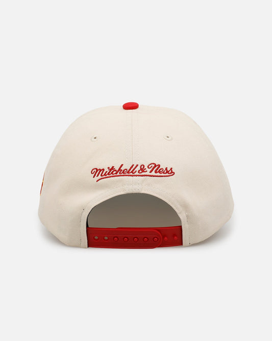 Mitchell & Ness Houston Rockets 'Washed Cotton' Deadstock Snapback Off White