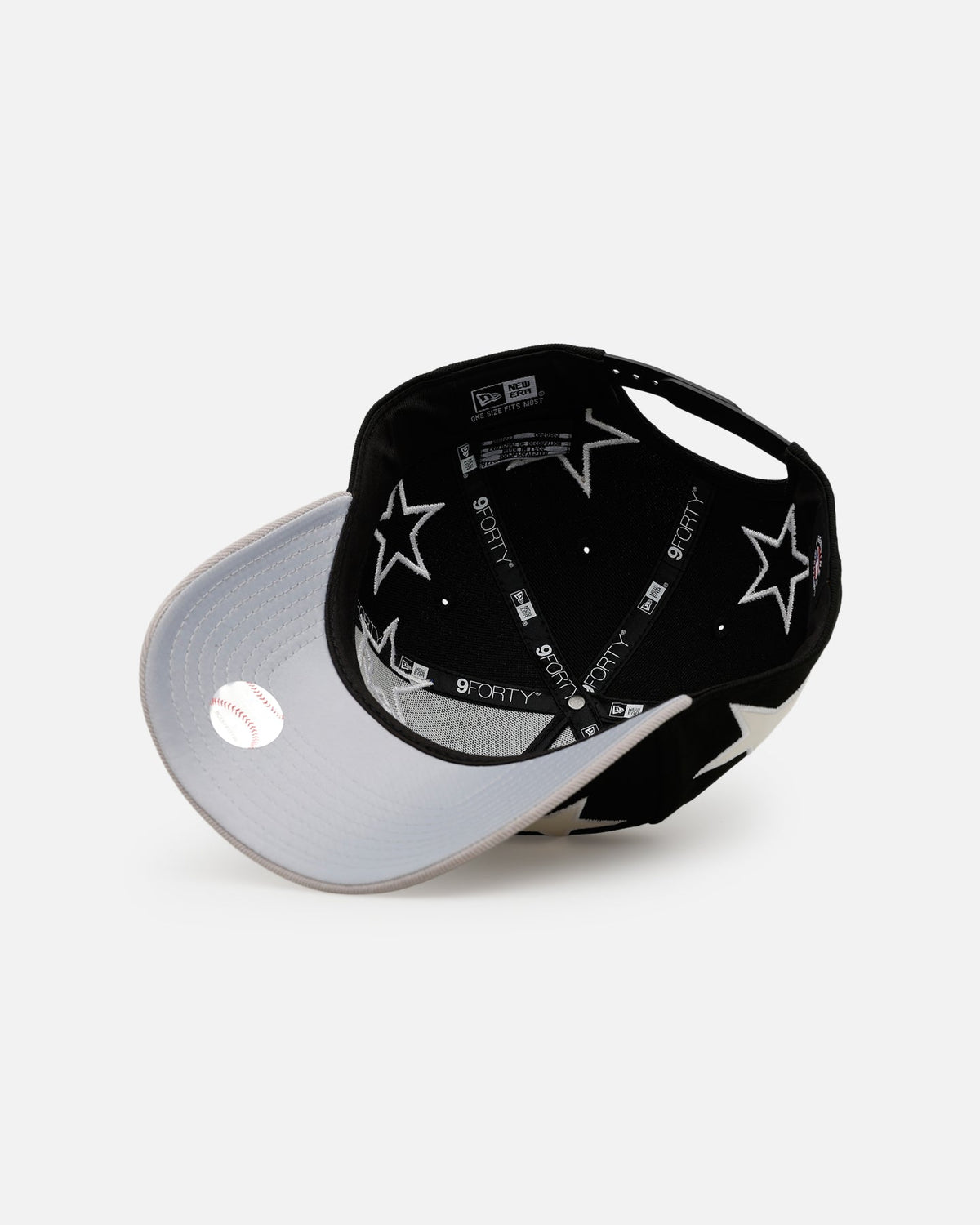 New Era Atlanta Braves 'Stars' 9FORTY A-Frame Snapback Black/Grey