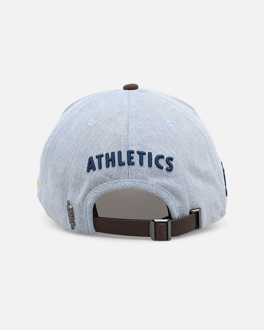 Pro Standard Oakland Athletics 'Denim Suede' Pro Pinch Strapback Denim