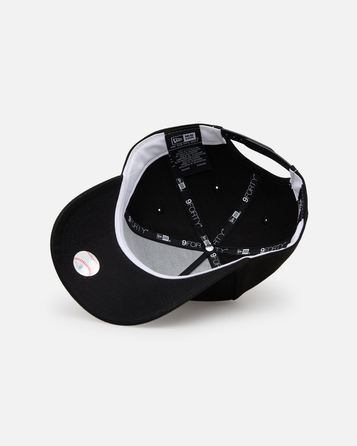 New Era Atlanta Braves 'Black' 9FORTY A-Frame Snapback Black/White - image 6
