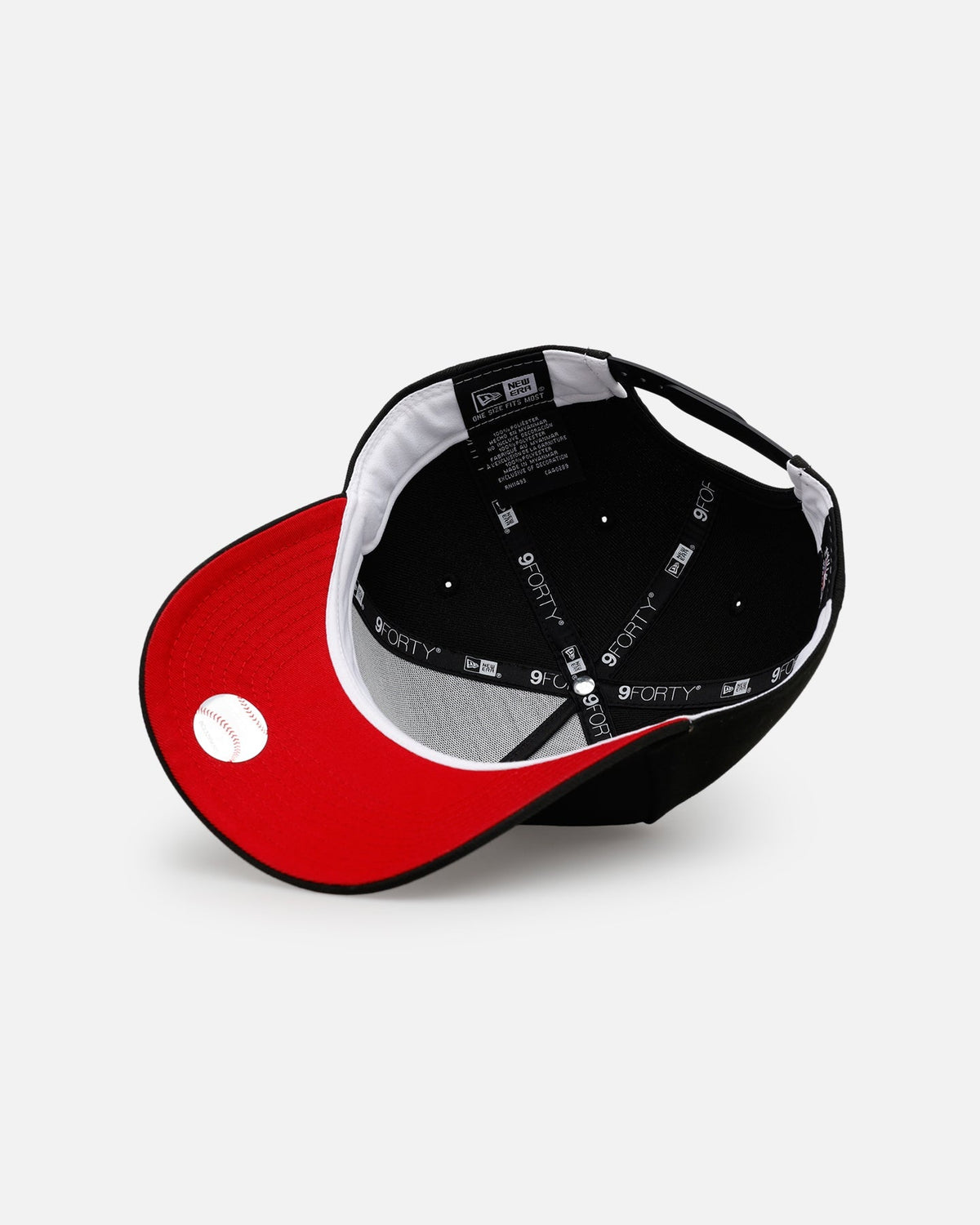 New Era Atlanta Braves 'Easy Black And Scarlet' 9FORTY A-Frame Snapback Black/Scarlet - image 6