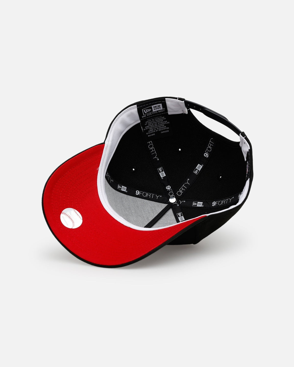 New Era Chicago White Sox 'Easy Black And Scarlet' 9FORTY A-Frame Snapback Black/Scarlet