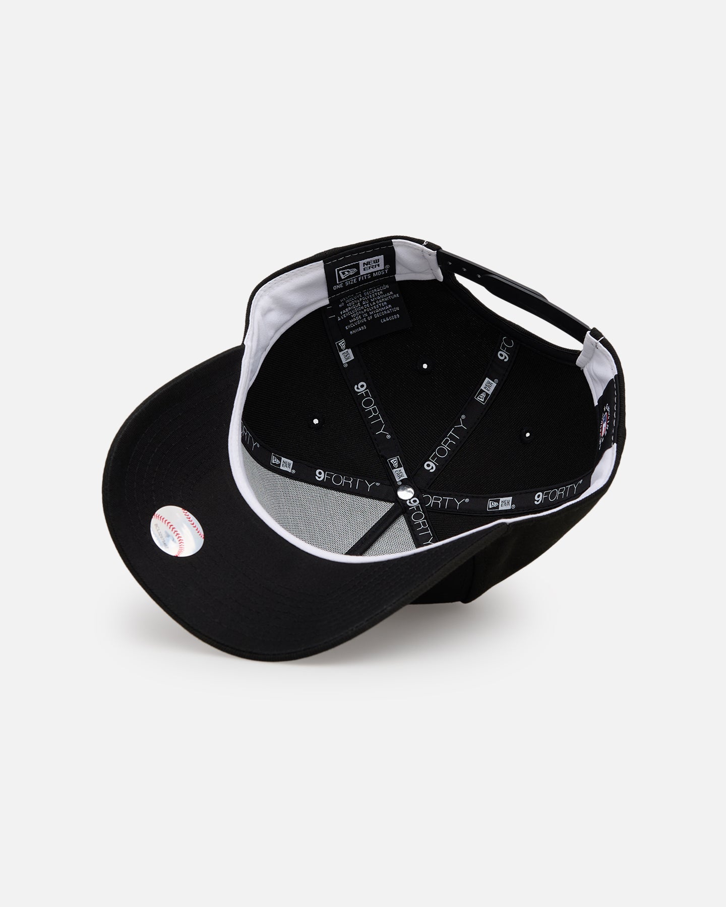 New Era Houston Astros 'Black' 9FORTY A-Frame Snapback Black/White